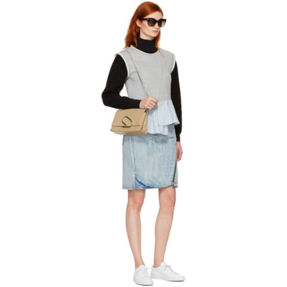 3.1 Phillip Lim Gray and Blue Ruffle Blouse - Picture 9 of 10